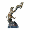 Statue Bronze Animal Panthère