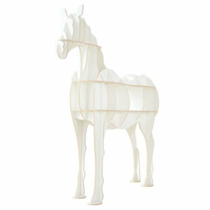 Statue Cheval Grandeur Nature Blanc