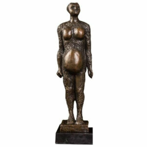 Statue Africaine Femme Enceinte Moderne