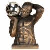Statue Homme Nu Qui Porte une Balle