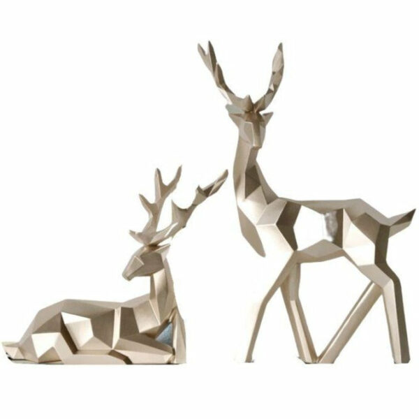 Statue Design Origami Cerf