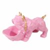 Statue Bouledogue Origami Rose