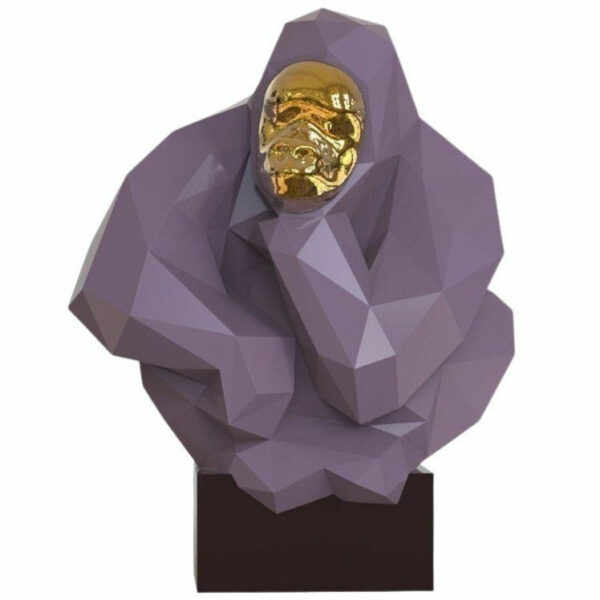 Statue Gorille Design Violet