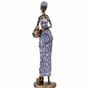 Statue De Femme Africaine Bleue
