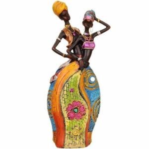 Statue Africaine Colorée