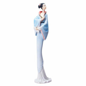 Statue Japonaise Geisha Bleu