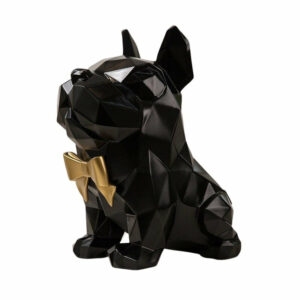 Statue Bouledogue Français Noir