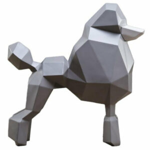 Statue Origami Caniche