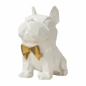 Statue Bouledogue Français Blanc