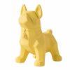 Statue Origami Chien Jaune