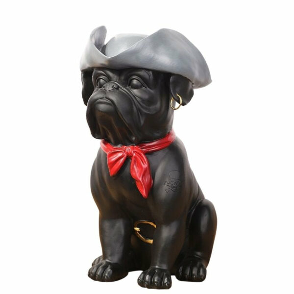 Statue Bouledogue Pirate