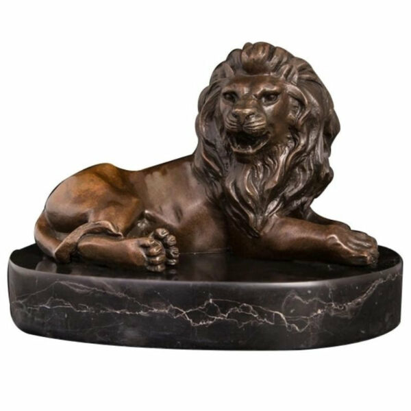 Statue De Lion En Bronze