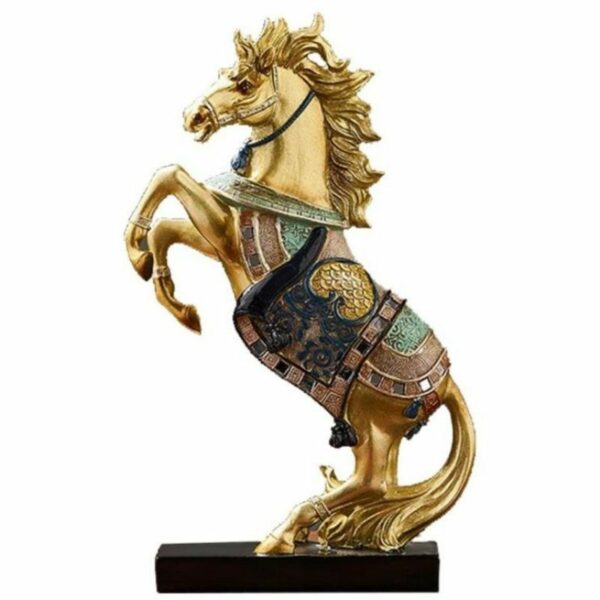 Statue De Cheval Couleur Or