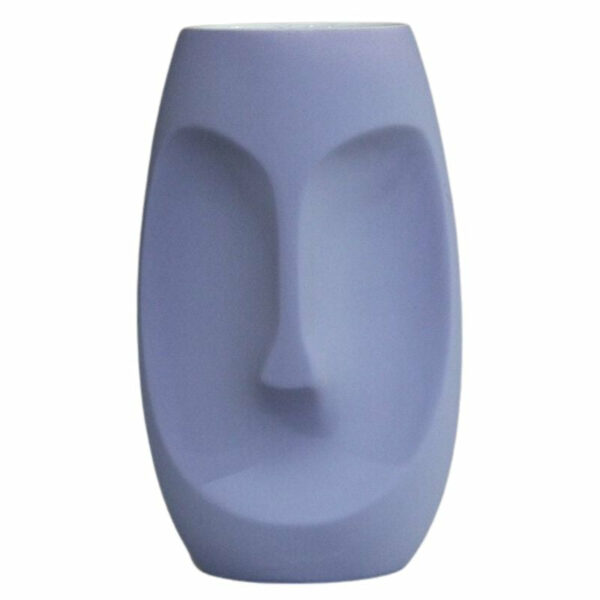 Statue Moaï Vase Violet