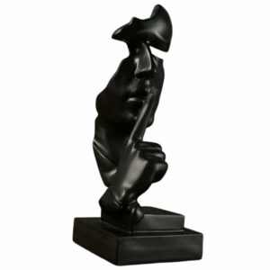 Statue Homme Noir Chut