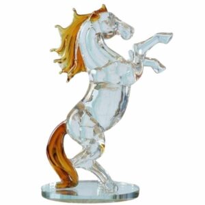 Statue Cheval En Cristal