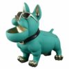 Statue Bouledogue Déco Bleue