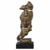 Statue Homme Visage Bronze
