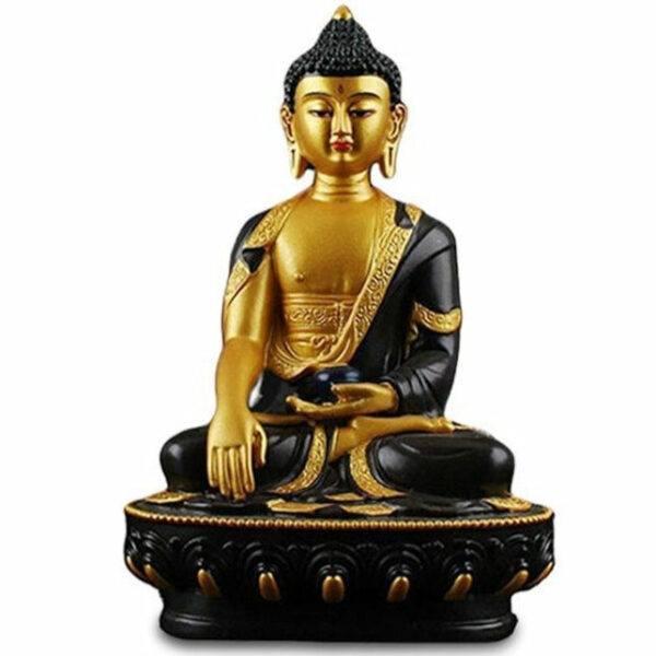 Statue Bouddha Moine Noir