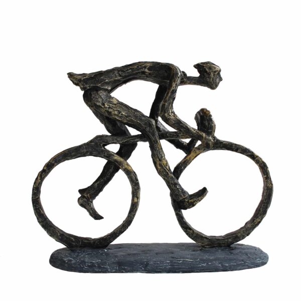 Statuette Cycliste en Plein Effort