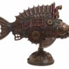 Statuette Steampunk Poisson Mécanique - Décoration Originale et Unique