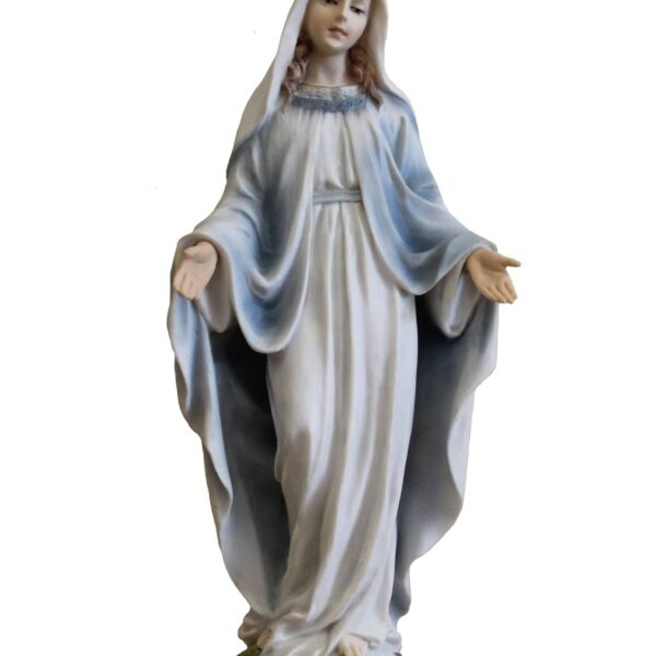 Statue de la Vierge Marie en Résine - Figurine Religieuse 20 cm